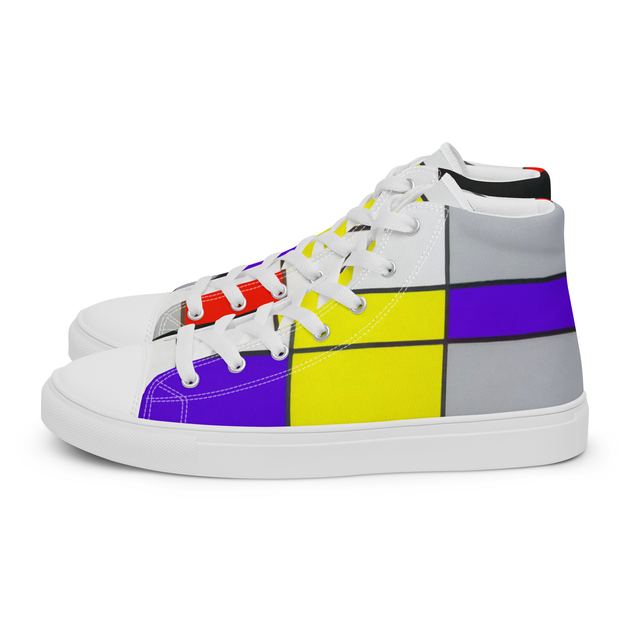 Step into art history."Best foot forward, zoals het hoort, geïnspireerd door basketbalschoenen"