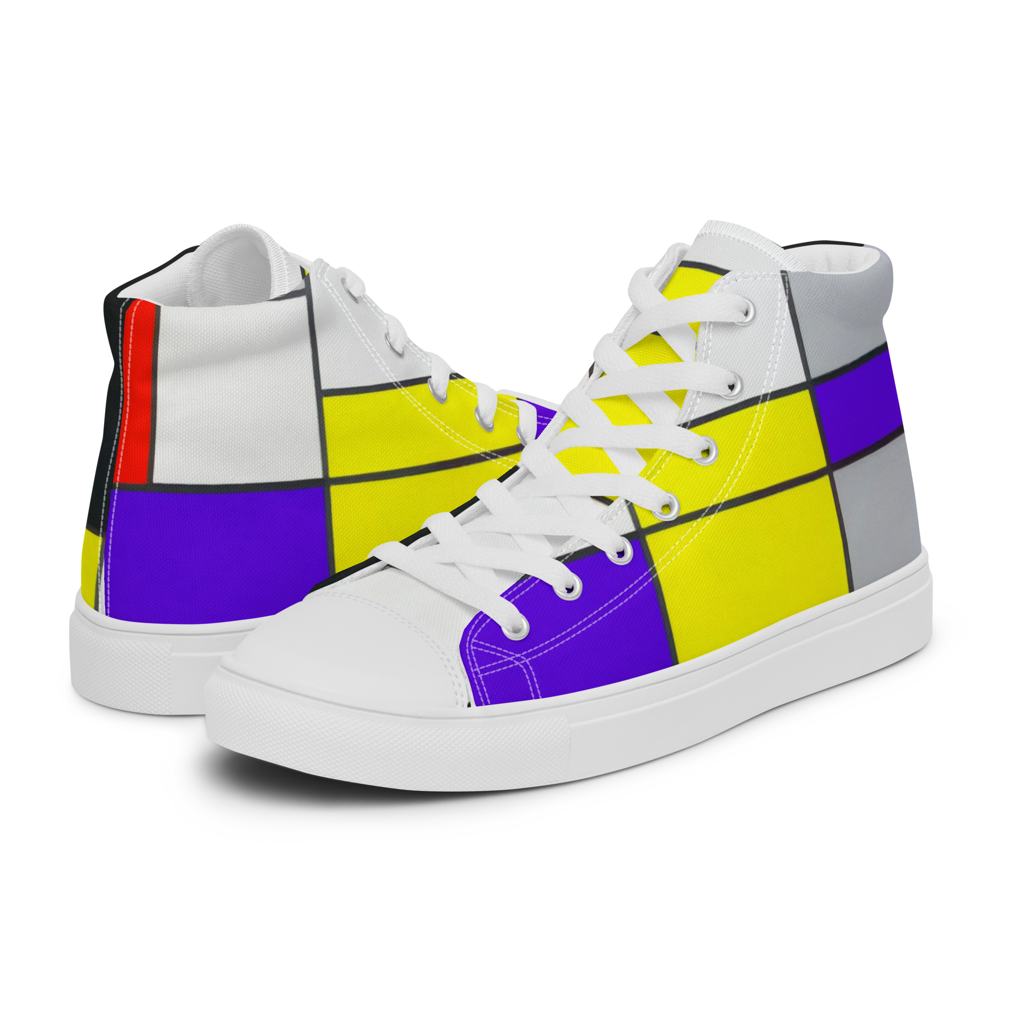 Step into art history."Best foot forward, zoals het hoort, geïnspireerd door basketbalschoenen"