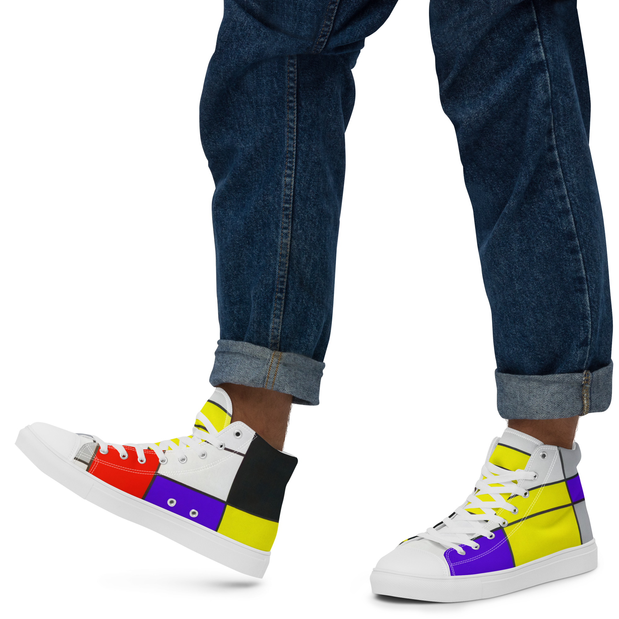 Step into art history."Best foot forward, zoals het hoort, geïnspireerd door basketbalschoenen"