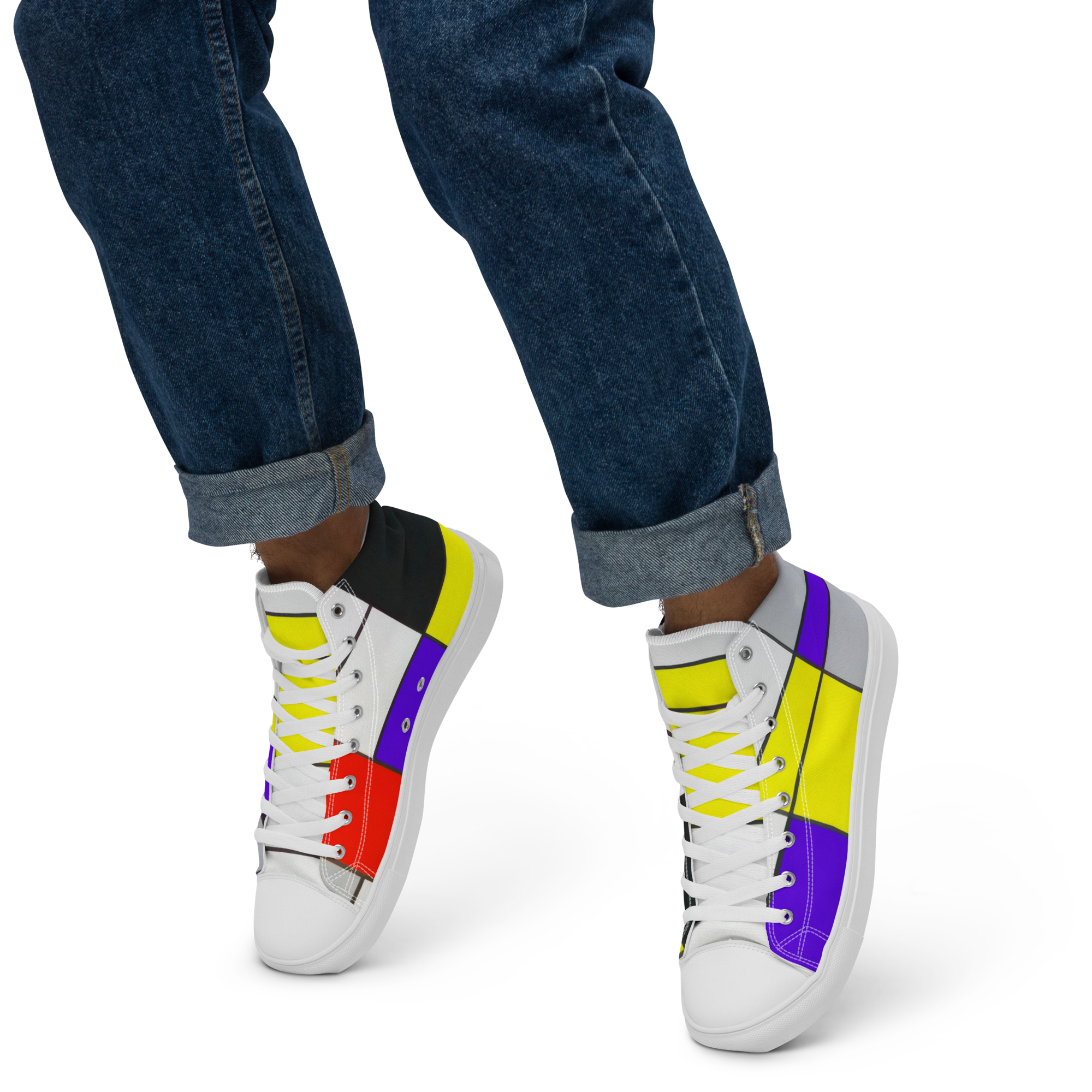 Step into art history."Best foot forward, zoals het hoort, geïnspireerd door basketbalschoenen"