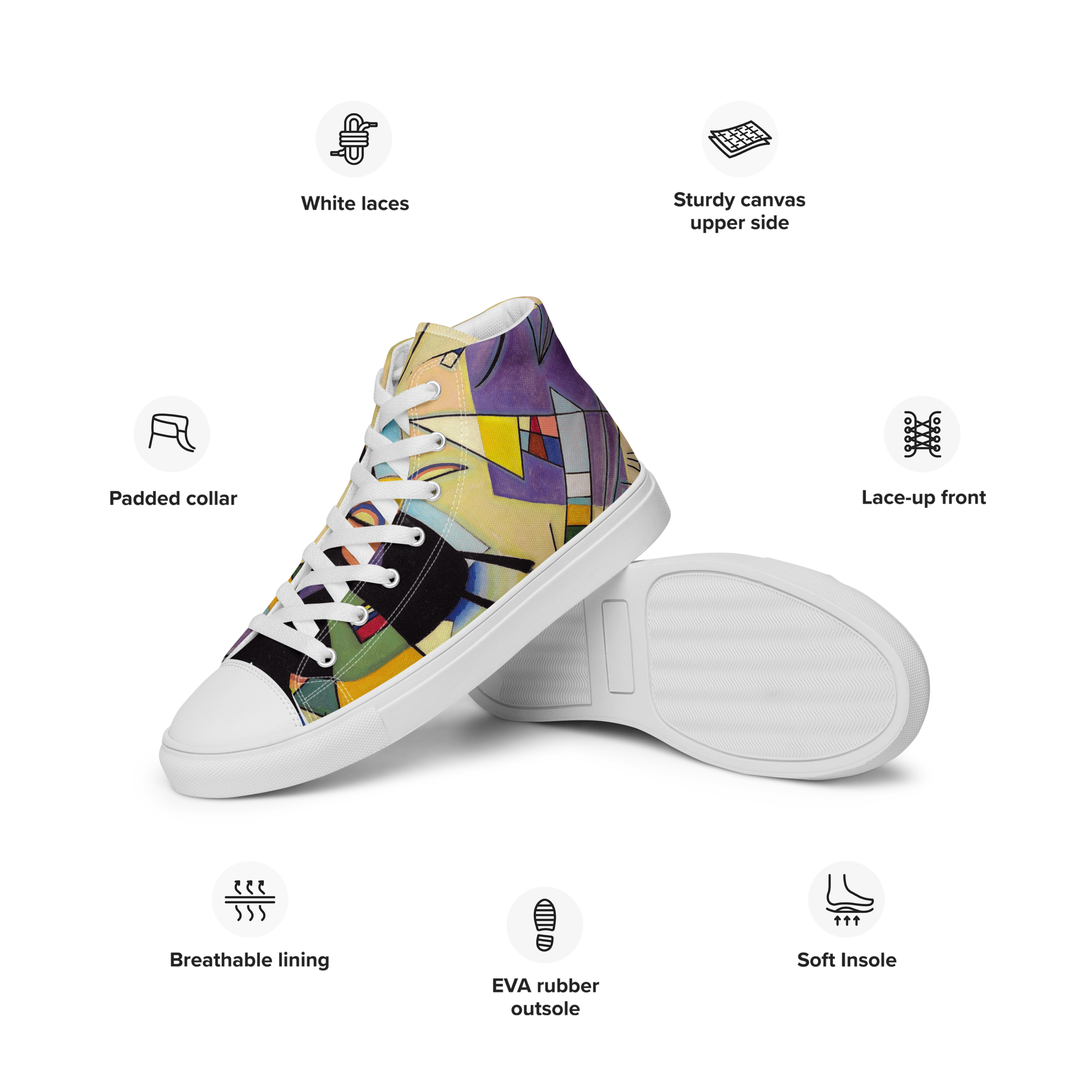 Kandinsky Bold Colorful Currated for your SOLE!