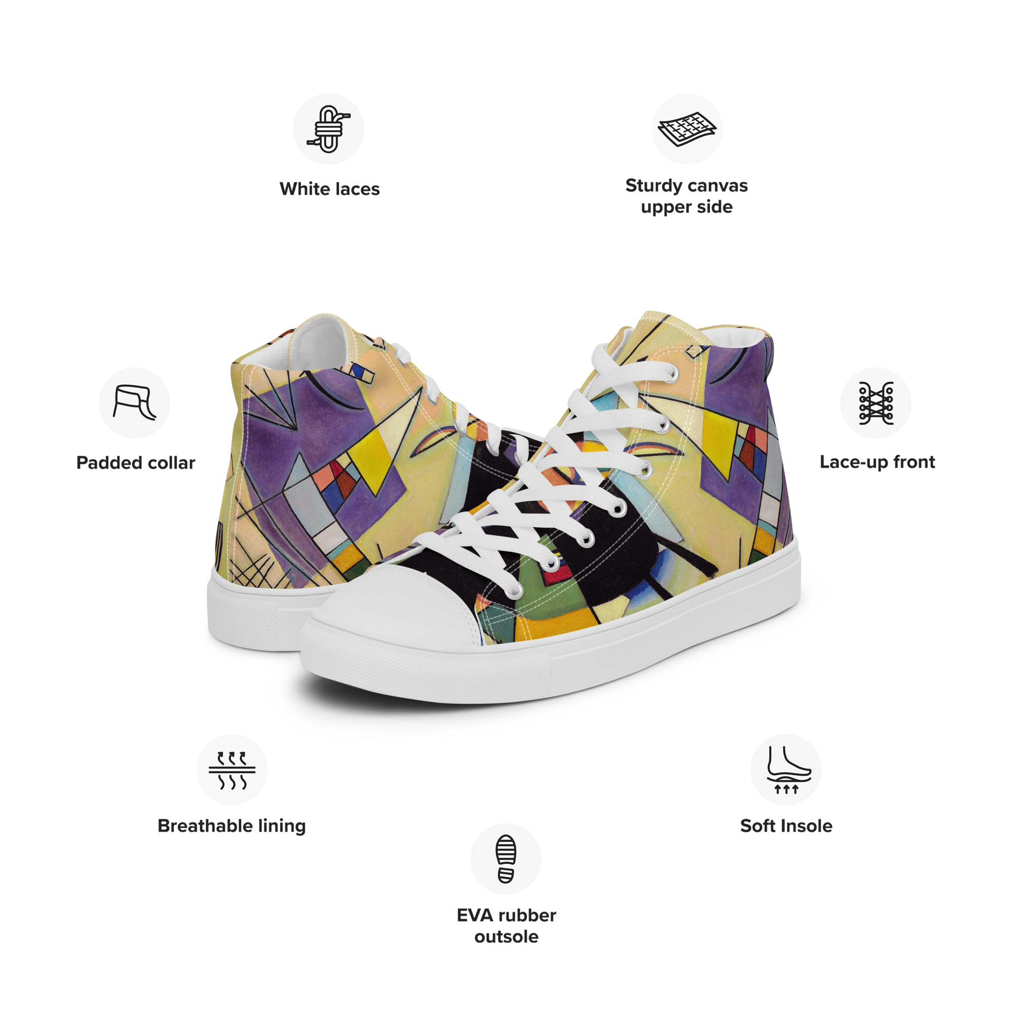 Kandinsky Bold Colorful Currated for your SOLE!