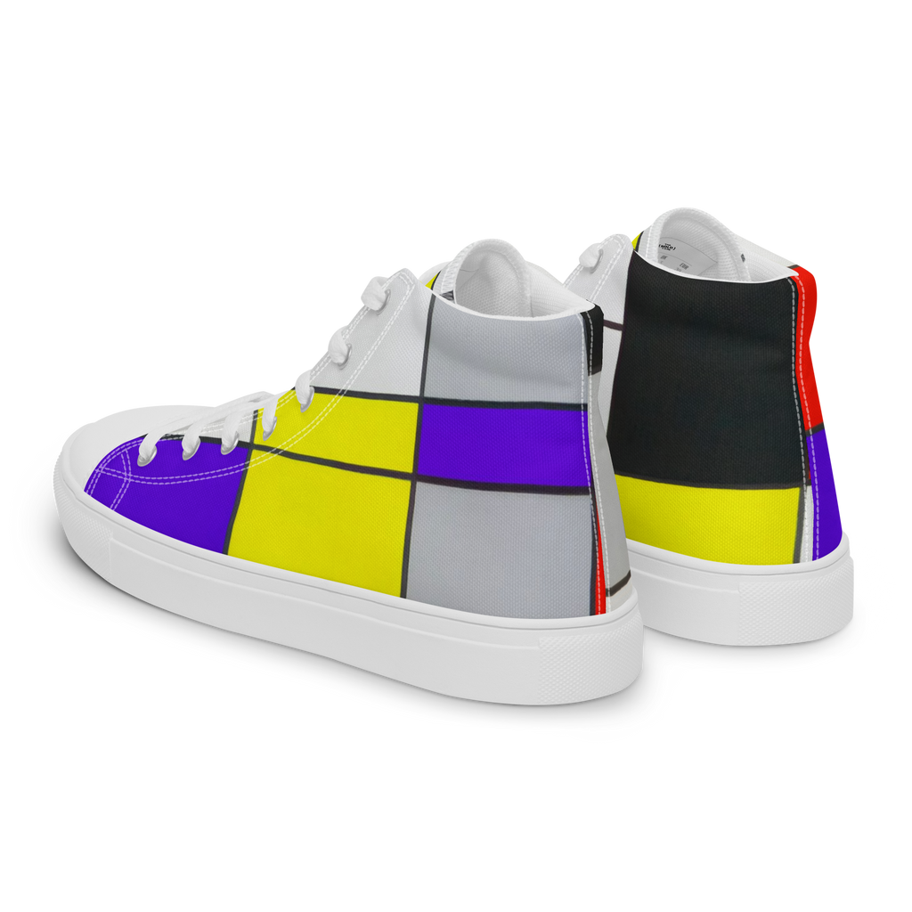 Step into art history."Best foot forward, zoals het hoort, geïnspireerd door basketbalschoenen"