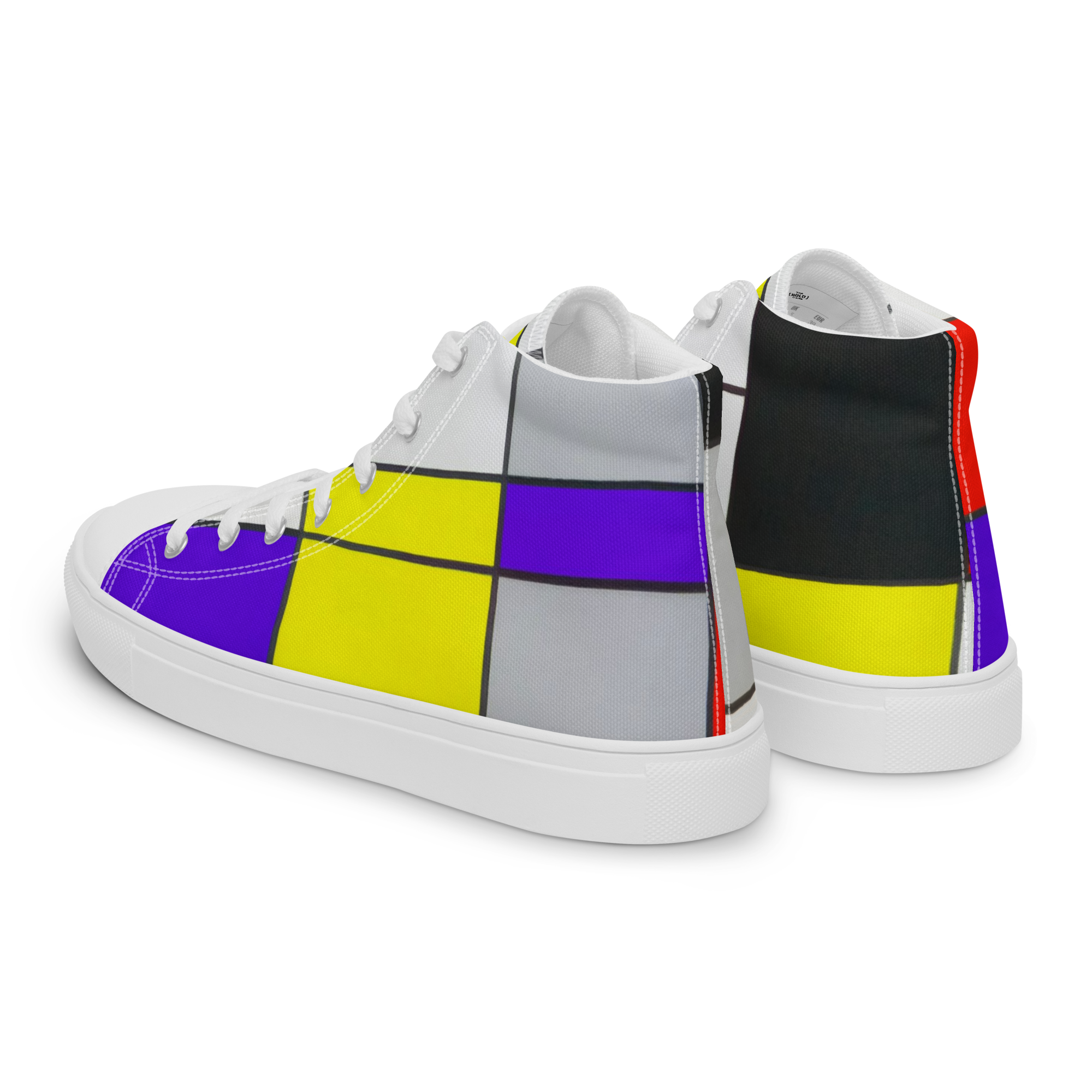 Step into art history."Best foot forward, zoals het hoort, geïnspireerd door basketbalschoenen"