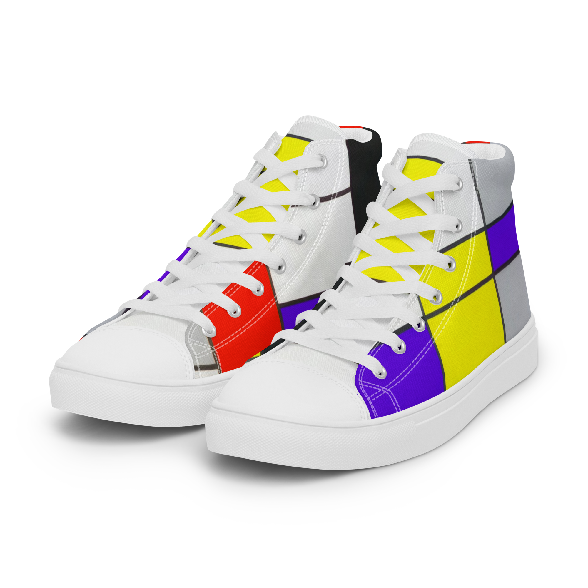 Step into art history."Best foot forward, zoals het hoort, geïnspireerd door basketbalschoenen"