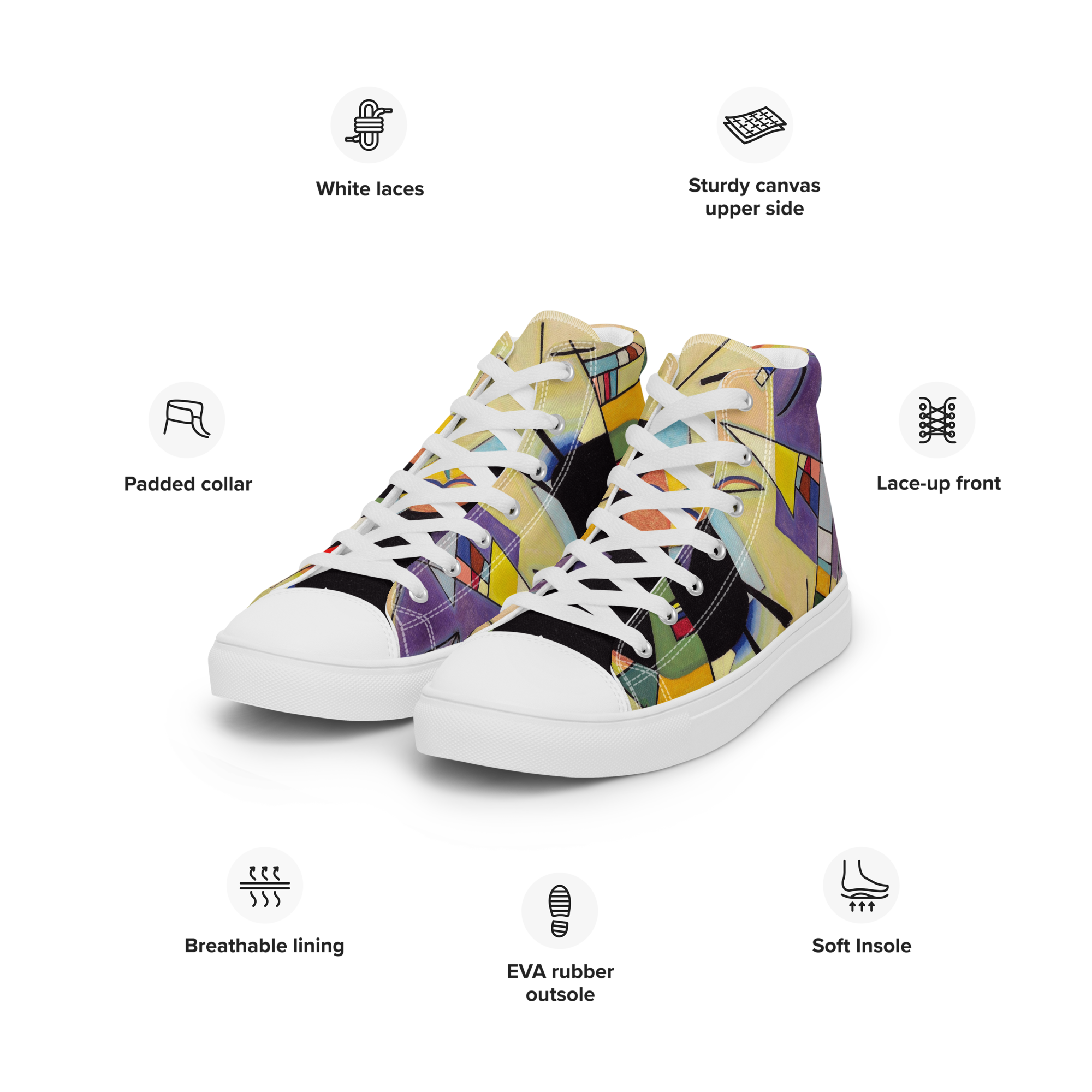 Kandinsky Bold Colorful Currated for your SOLE!